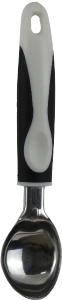 Colher De Sorvete Inox C/ Cabo Em Polipropileno 19cm Branco E Preto Sm Lar