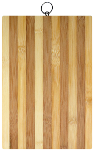 Tábua De Bambu Listrada C/ Argola C30x L20cm Sm Lar