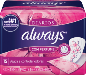 Absorvente Protetor Diário Always C/ Perfume 15 Unidades
