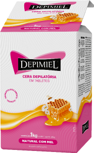 Cera Depilatória Depimiel Natural C/ Mel 4 Potes De 250g S/ Parafina Sistema Espanhol 1kg
