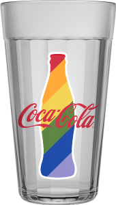 Copo Americano Coca Cola Pride Garrafa Long Drink 450ml 12 Unidades Nadir Ref 2910