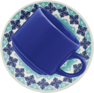 Jogo de Xícaras de Chá Oxford - Floreal Energy (6 Peças)