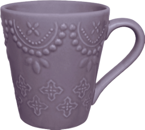 Caneca Biona Dalas Cerâmica 280ml Roxo 12 Unidades Oxford Ref 139456