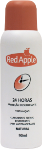 Desodorante Spray Red Apple Natural S/ Álcool Antitranspirante 24h Tripla Ação 90ml
