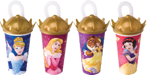 Copo Coroa Princesa Disney 500ml Plasutil Ref 8043