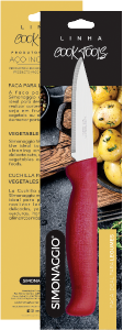 Faca P/ Legumes Cook Tools Aço Inoxidável Vermelho Simonaggio Ref 0021010316007