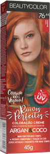 Tintura Beauty Color Prof Vermelhos Infalíveis 76.44 Ruivo Absoluto 45g