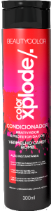 Condicionador Beauty Color Xplode Vermelho Candy Bomb Matizador Fórmula Vegana 300ml