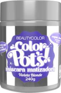 Máscara Matizadora Beauty Color Pot´S Vegano Violeta Blonde 240g
