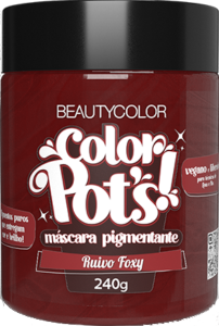 Máscara Pigmentante Beauty Color Pot´S Vegano Foxy Lady 240g