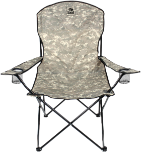 Cadeira Araguaia Comfort Max Dobrável C/ Braço E Porta Copo Camuflada Bel Ref 17000