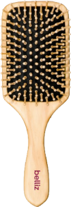 Escova De Cabelo Belliz Madeira Racket Ref 445
