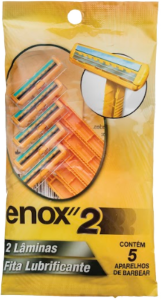 Aparelho De Barbear Enox C/ 2 Lâminas Descartável 5 Unidades