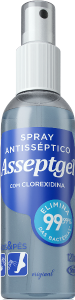 Spray Asseptgel Antisséptico Para Mãos E Pés C/ Clorexidina 120ml