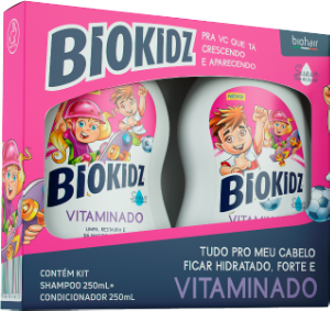 Kit Shampoo E Condicionador Biokidz Vitaminado 250ml
