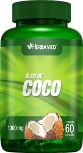 Óleo De Coco 1000mg 60 Cápsulas Herbamed