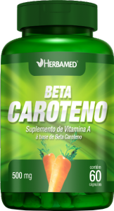 Beta Caroteno 500mg 60 Capsúlas Herbamed