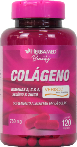 Colágeno Verisol 750mg 120 Cápsulas Herbamed Beauty