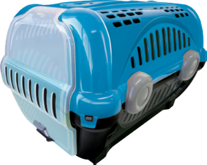 Caixa De Transporte Luxo N°1 ( C43 X L30 X A28,5cm) Azul Furacão Pet Ref 0517