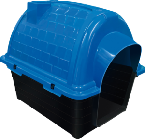 Casinha Iglu N°1 (C48 X L37 X A41cm) Azul Furacão Pet Ref 0854