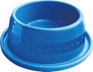 Comedouro Plástico Anti Formiga 550ml N° 2 Azul Furacão Pet Ref 0943