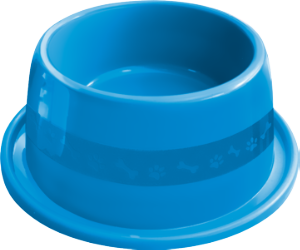 Comedouro Plástico Anti Formiga 1000ml N°3 Azul Furacão Pet Ref 0947