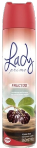 Odorizador De Ambiente Lady Prime Fructos Pitanga Preta 360ml