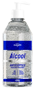 Álcool Gel 70% Myhealth Antisséptico C/ Tampa Pump 430g