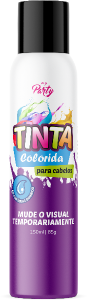 Tinta Spray Temporária My Party P/ Cabelo Preto 150ml