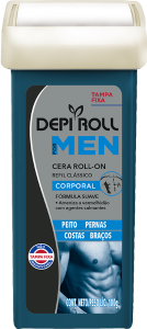 Cera Depilatória Rollon Depi Roll Corporal Refil Men C/ Tampa Fixa 100g
