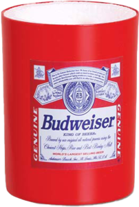 Porta Lata Budweiser Alumínio 300ml Vermelho Redar Ref 554