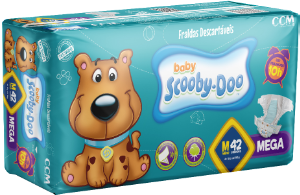 Fralda Scooby Doo Baby Mega M 42 Unidades