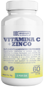 Vitamina C+Zinco 1000mg 60 Cápsulas Iridium Elements