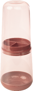 Porta Escova E Creme Dental Blend 365ml (Ø8x A20,8cm) B2 Rosa Plasútil Ref 15608